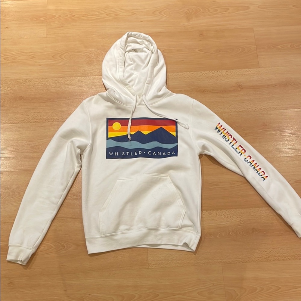 White Graphic Hoodie
